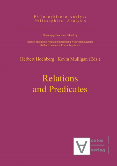 Relations and Predicates, PDF eBook
