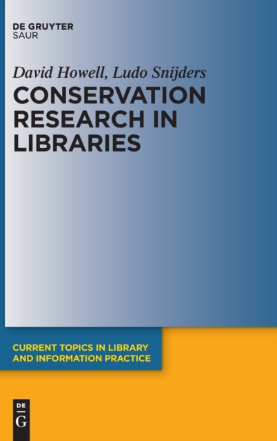 Conservation Research in Libraries, Hardback Book