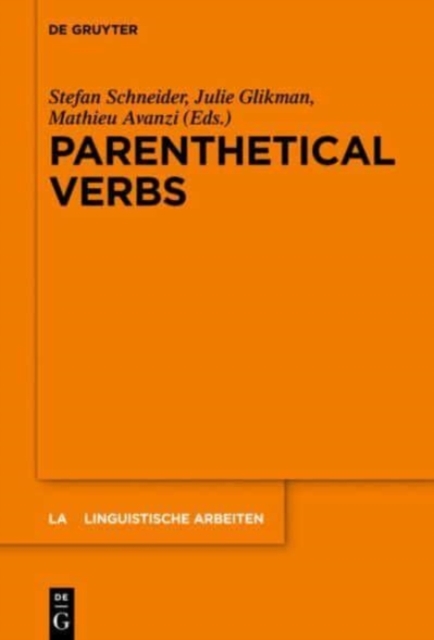 Parenthetical Verbs, Hardback Book