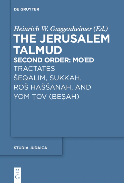 Tractates Seqalim, Sukkah, Ros Hassanah, and Yom Tov (Besah), EPUB eBook