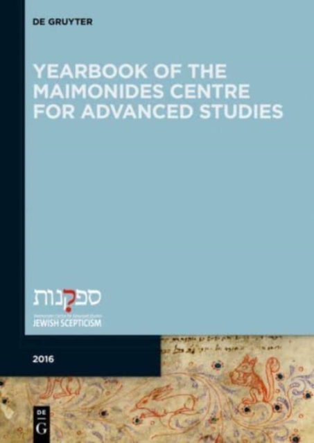 Yearbook of the Maimonides Centre for Advanced Studies. 2016, Paperback / softback Book