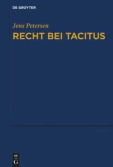 Recht bei Tacitus, Hardback Book