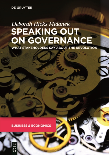 Speaking Out on Governance : What Stakeholders Say About the Revolution, PDF eBook