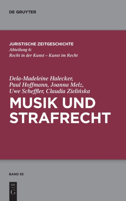 Musik Und Strafrecht, Hardback Book