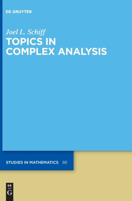 Topics in Complex Analysis, Hardback Book