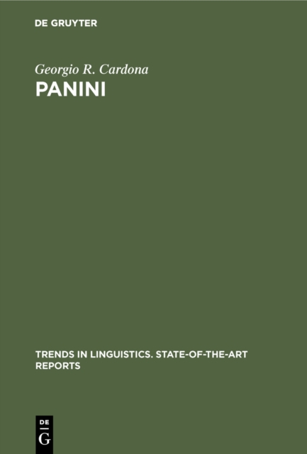Panini : A Survey of Research, PDF eBook