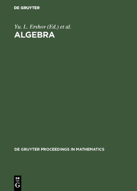 Algebra : Proceedings of the Third International Conference on Algebra held in Krasnoyarsk, August 23-28, 1993, PDF eBook