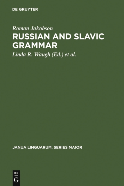 Russian and Slavic Grammar : Studies 1931-1981, PDF eBook