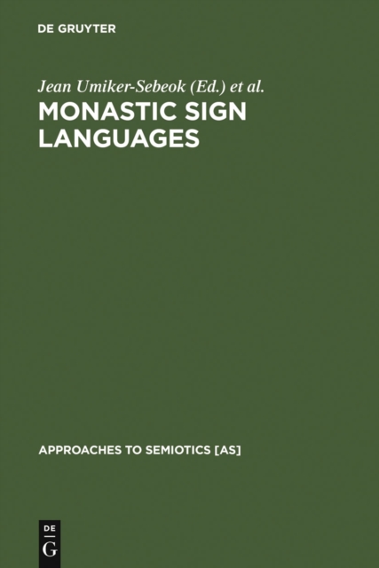 Monastic Sign Languages, PDF eBook