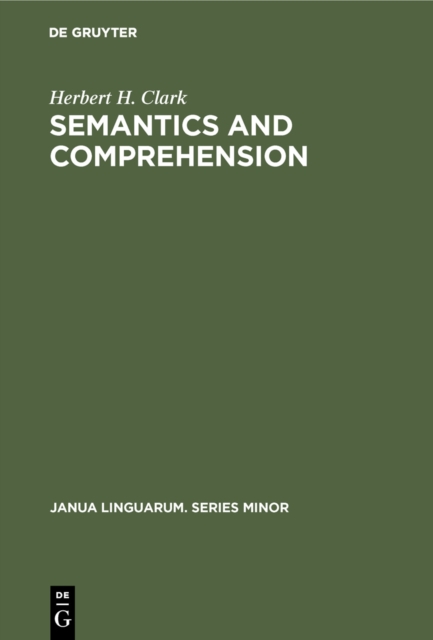 Semantics and Comprehension, PDF eBook