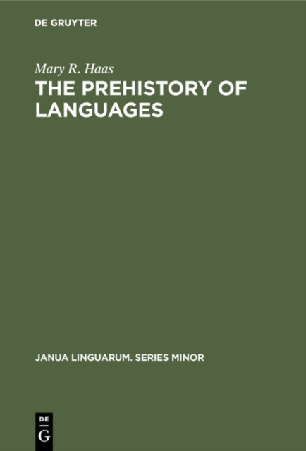 The Prehistory of Languages, PDF eBook