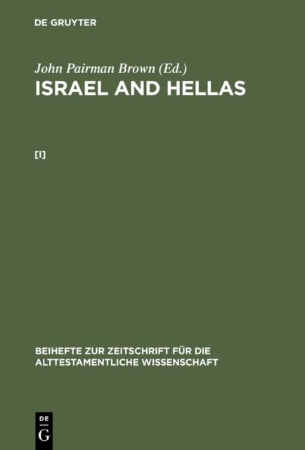 John Pairman Brown: Israel and Hellas. [I], PDF eBook