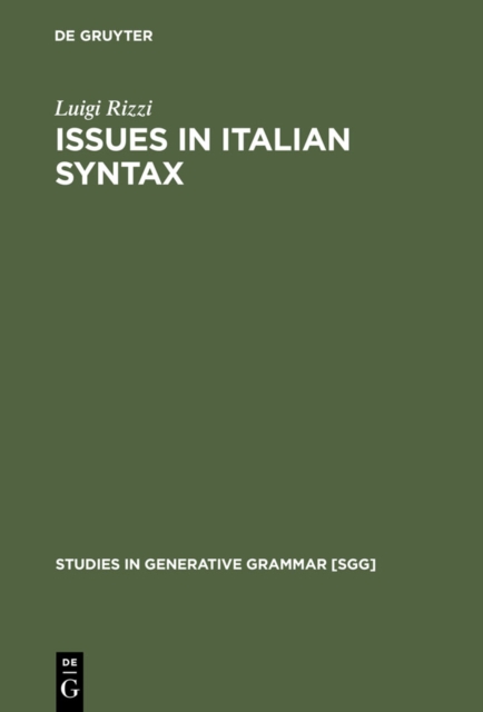 Issues in Italian Syntax, PDF eBook