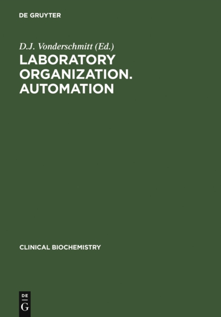 Laboratory Organization. Automation, PDF eBook