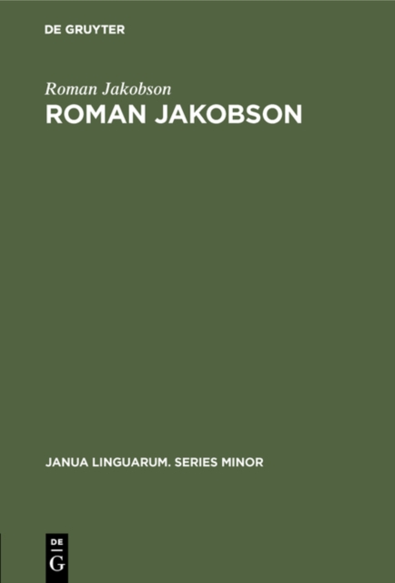 Roman Jakobson : A Bibliography of his Writings, PDF eBook
