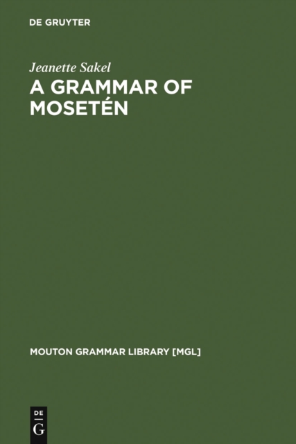 A Grammar of Moseten, PDF eBook