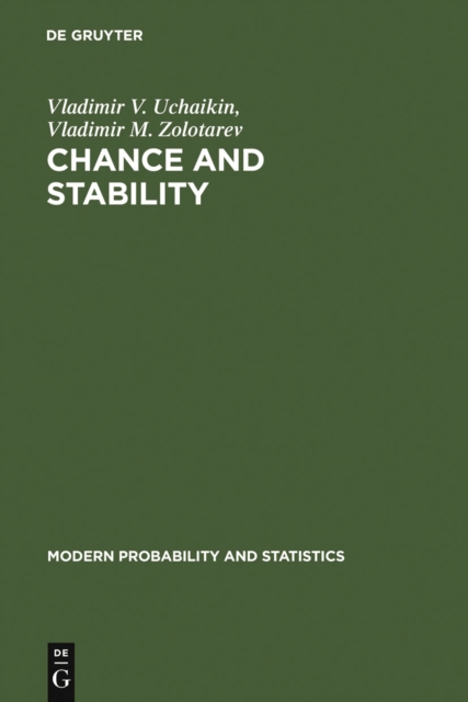 Chance and Stability : Stable Distributions and their Applications, PDF eBook