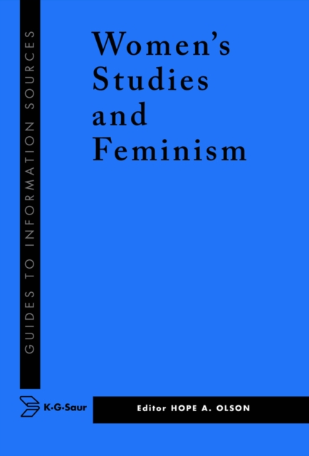 Information Sources in Women's Studies and Feminism, PDF eBook
