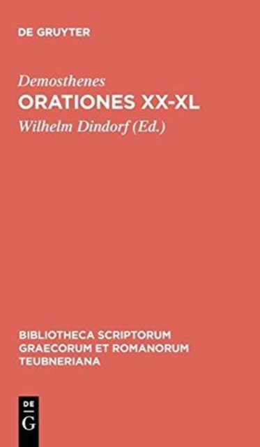 Orationes XX-XL, Hardback Book