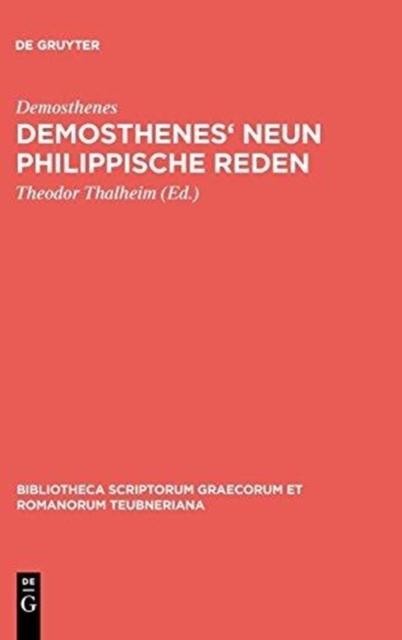 Demosthenes' Neun philippische Reden, Hardback Book