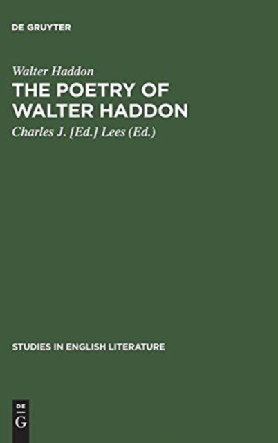 The poetry of Walter Haddon, Hardback Book