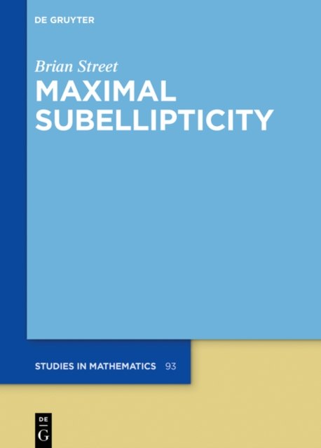 Maximal Subellipticity, PDF eBook