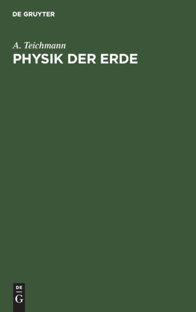 Physik der Erde, Hardback Book