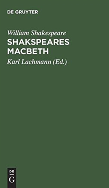 Shakspeare’s Macbeth, Hardback Book
