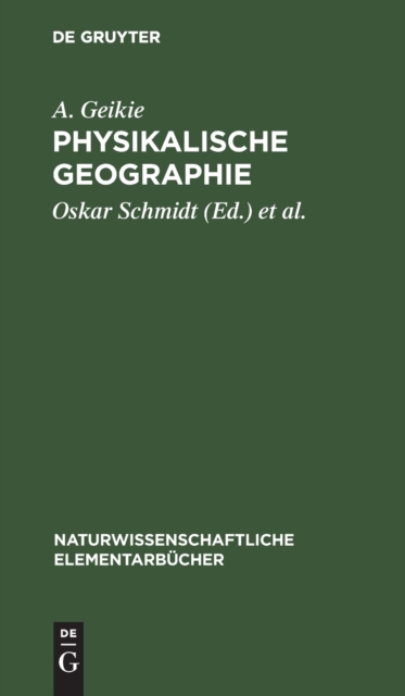 Physikalische Geographie, Hardback Book