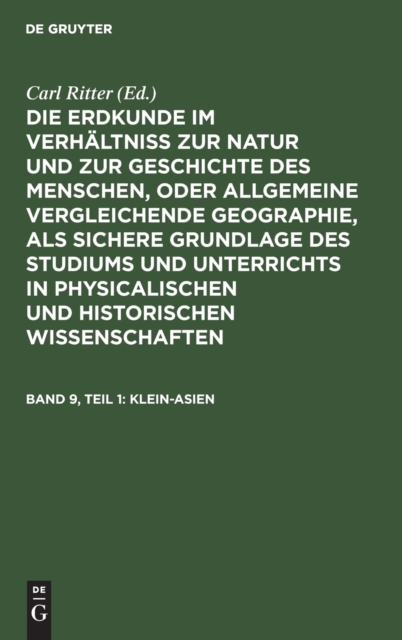 Klein-Asien, Hardback Book