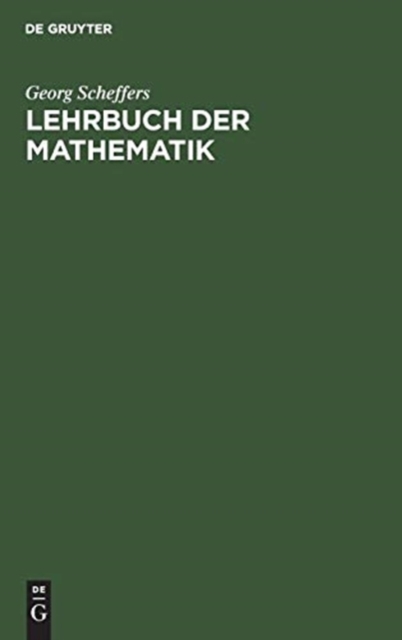 Lehrbuch der Mathematik, Hardback Book