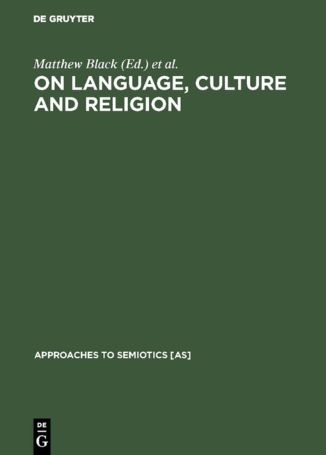 On language, culture and religion : In honor of Eugene A. Nida, PDF eBook