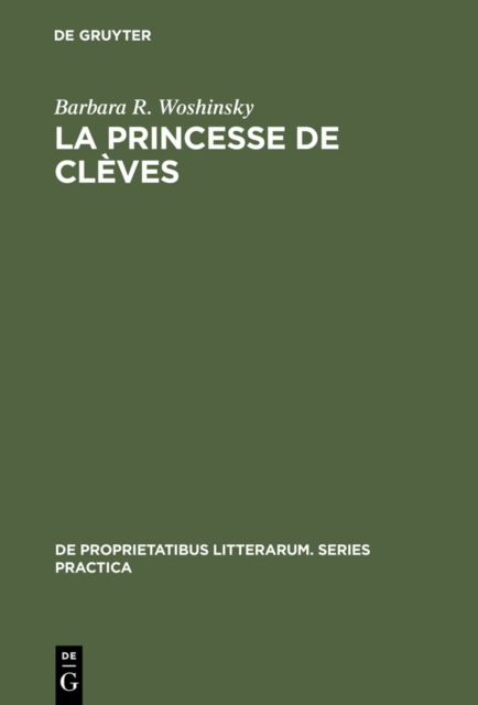 La princesse de Cleves : The Tension of Elegance, PDF eBook