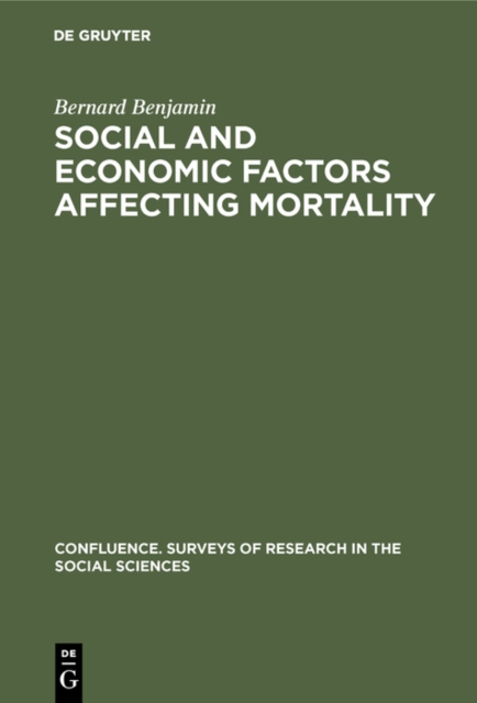 Social and economic factors affecting mortality, PDF eBook