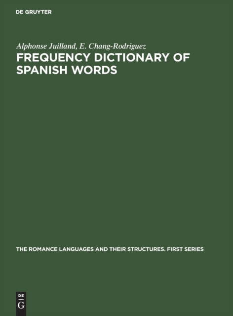 Frequency Dictionary of Spanish Words, Hardback Book