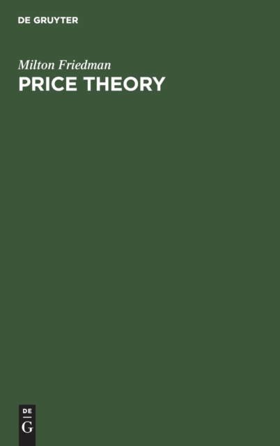 Price Theory, Hardback Book