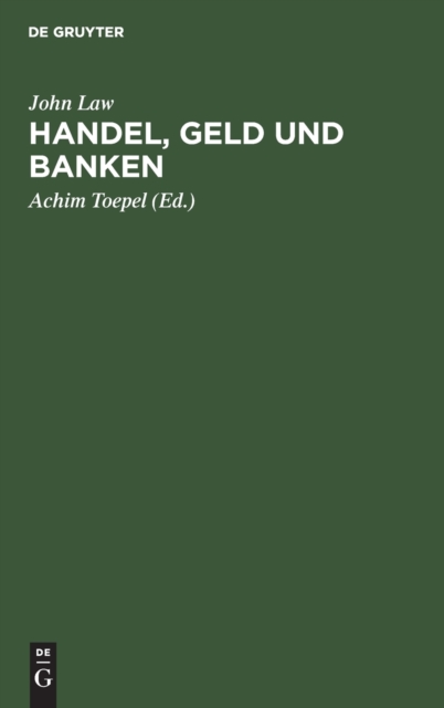 Handel, Geld Und Banken, Hardback Book