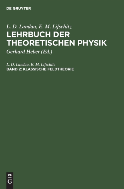 Klassische Feldtheorie, Hardback Book