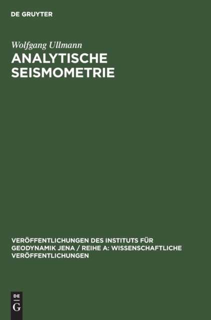 Analytische Seismometrie, Hardback Book