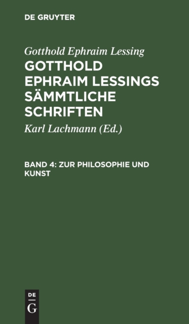 Zur Philosophie Und Kunst : (Fortsetzung.), Hardback Book