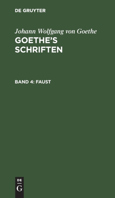 Faust : Ein Fragment, Hardback Book