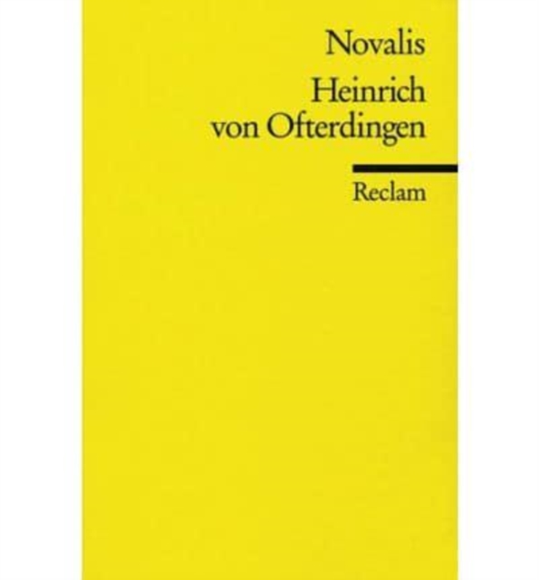 Heinrich Von Ofterdingen, Paperback / softback Book