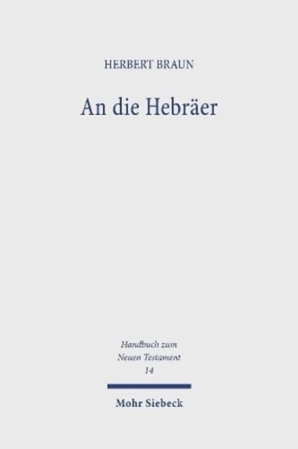 An die Hebraer, Hardback Book