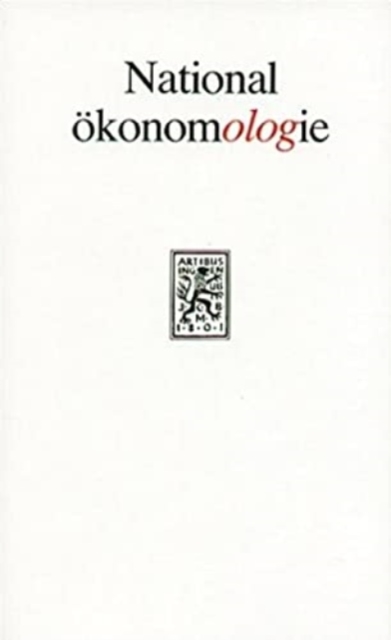 Nationalokonomologie, Hardback Book