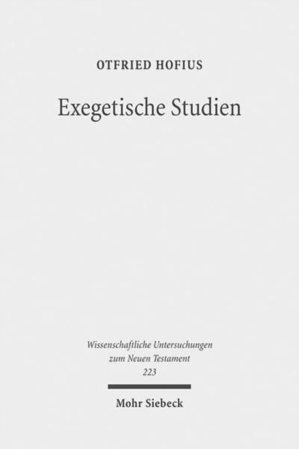 Exegetische Studien, Paperback / softback Book