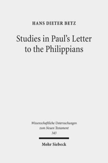 Studies in Paul's Letter to the Philippians, Hardback Book