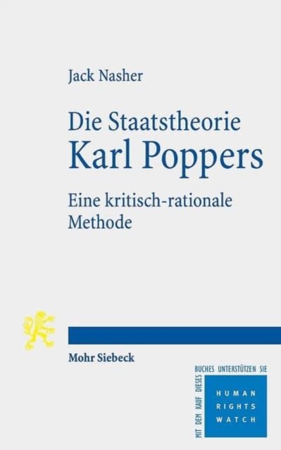 Die Staatstheorie Karl Poppers : Eine kritisch-rationale Methode, Paperback / softback Book