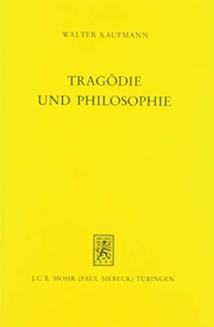 Tragodie und Philosophie, Paperback / softback Book