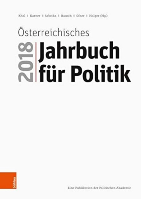 Osterreichisches Jahrbuch fur Politik 2018, Paperback / softback Book