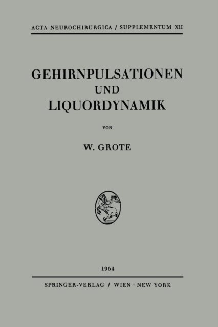 Gehirnpulsationen Und Liquordynamik, Paperback / softback Book